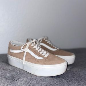 Vans Tan Sneakers Classic Casual Style
